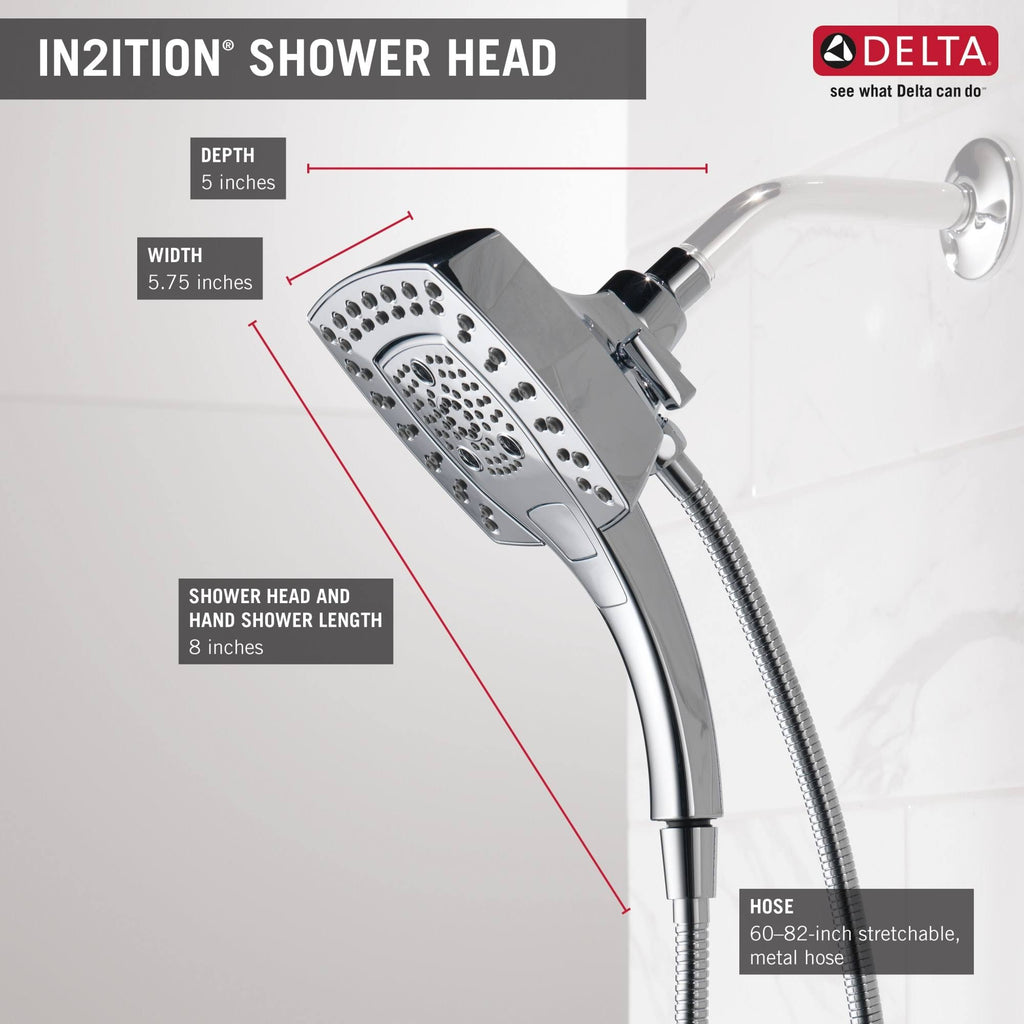 Chrome 2-in-1 Shower Head U544