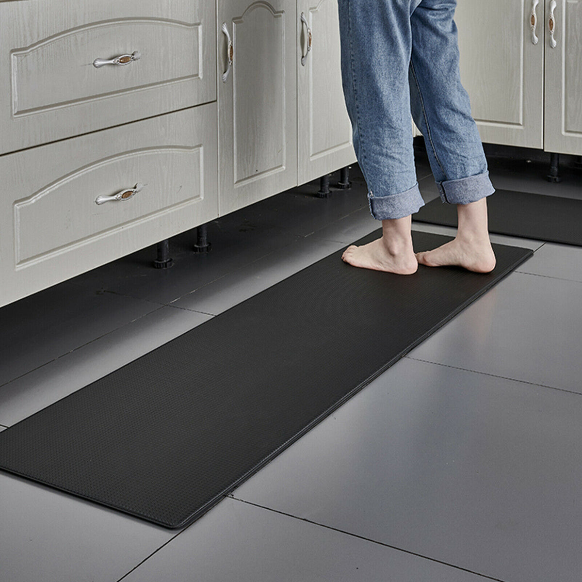 2pcs PVC Kitchen Floor Mat Non-Slip J210