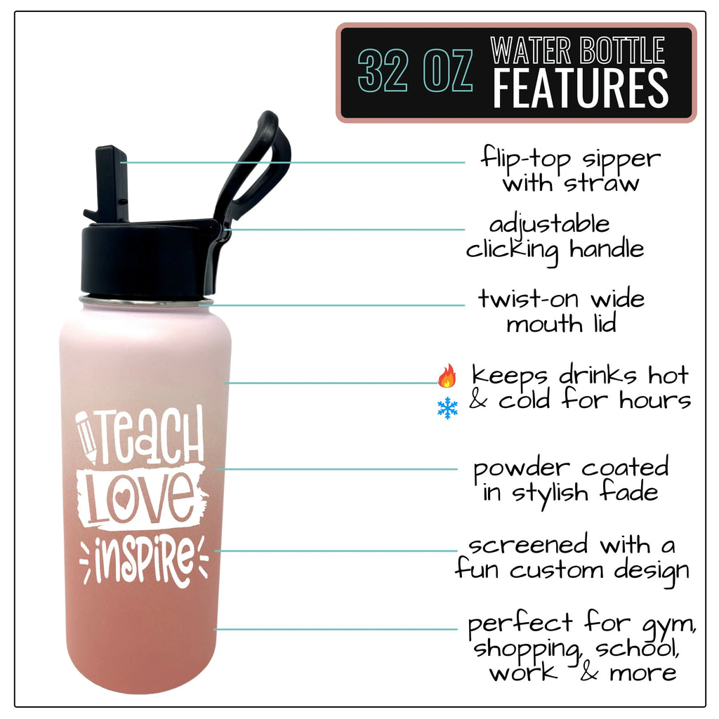Rose Gold 32 oz Water Bottle N209