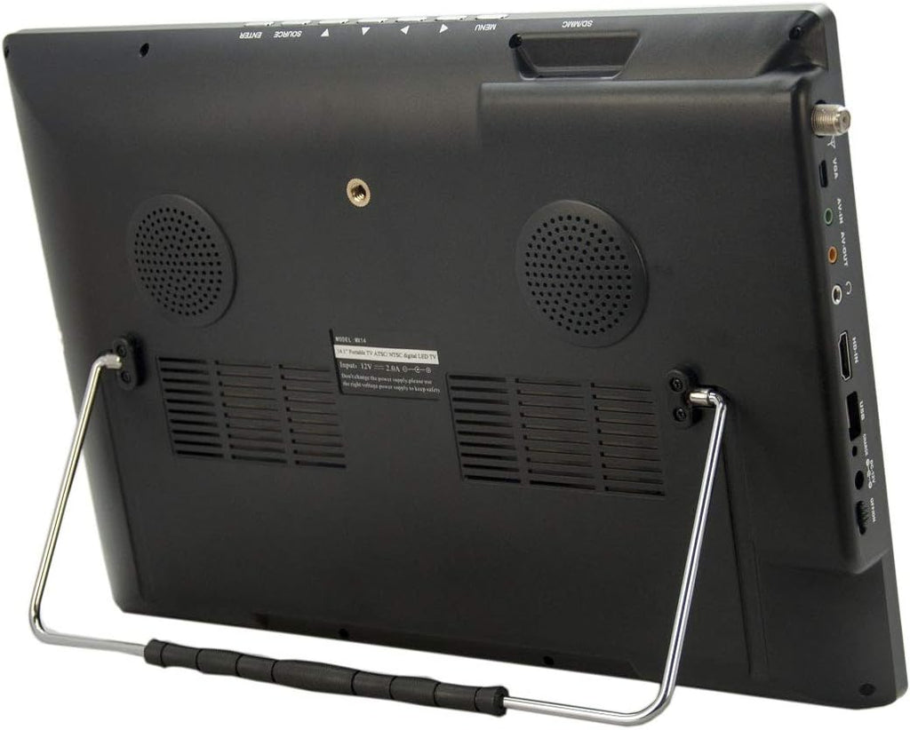 14.1 Portable Widescreen LED TV with HDMI, USB/SD Card Slot, and Remote Control B3286