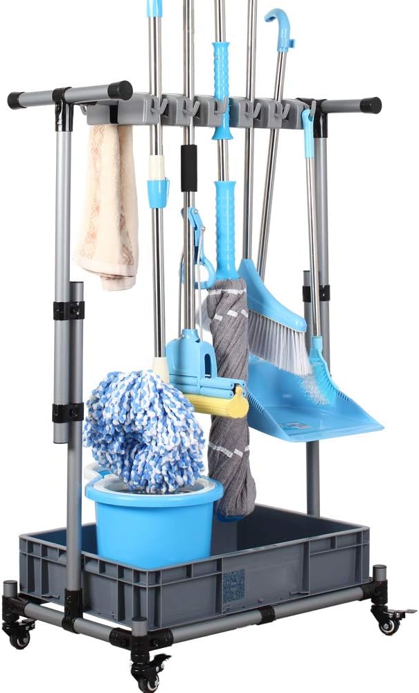 Mop Rack Storage Cart V34248