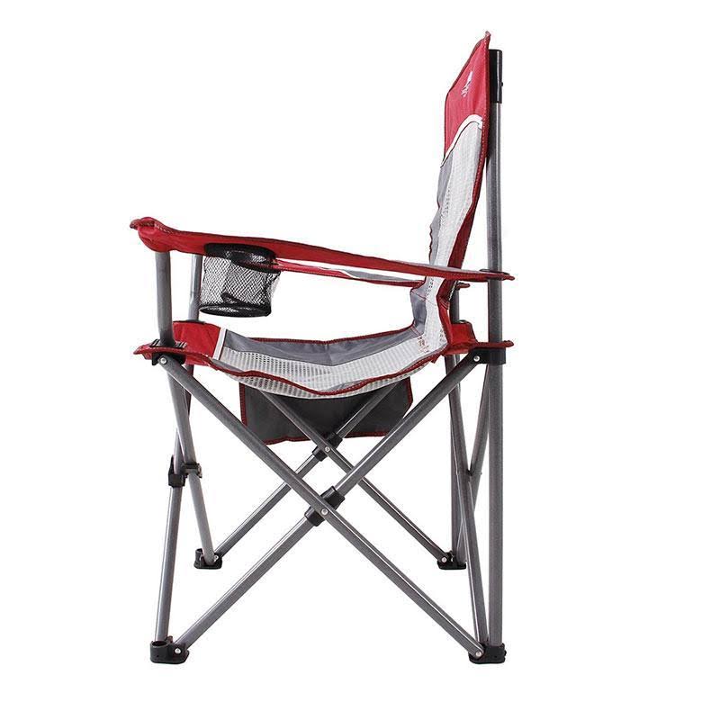 Oversized Mesh Camping Chair Red Grey V56493
