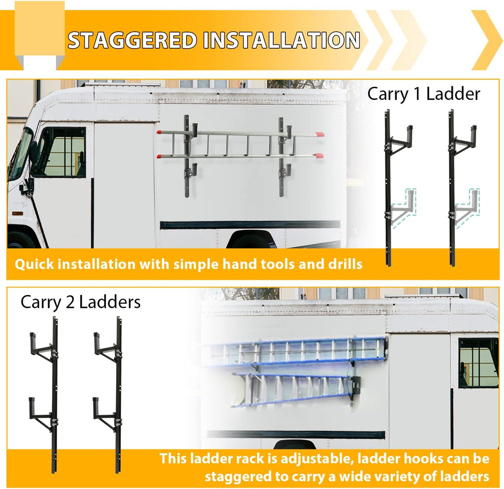 Adjustable Trailer Ladder Rack Pack of 2 S41698