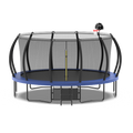 16FT Trampoline with Basketball Hoop and Safety Enclosure Net Y97427