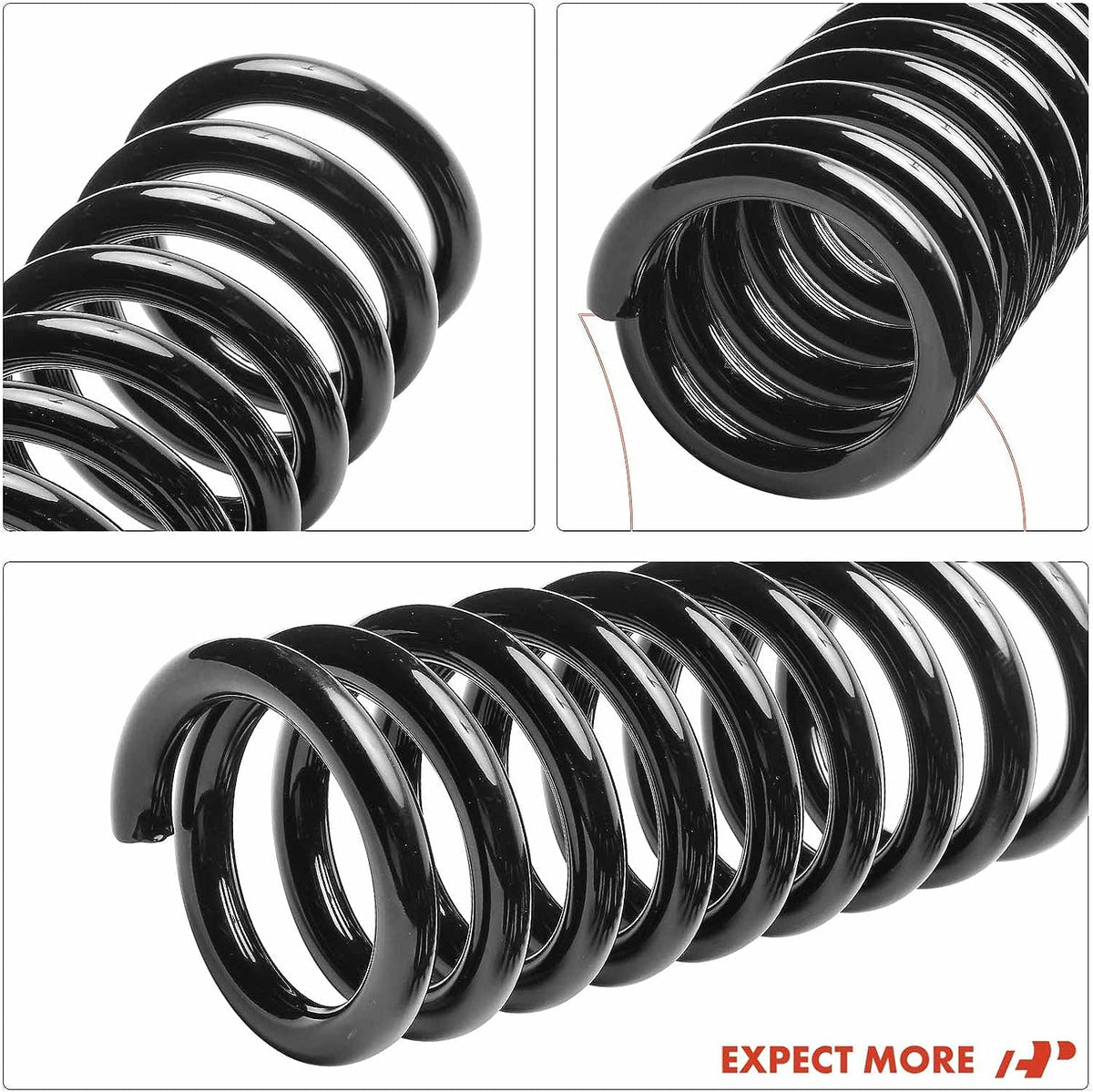 2Pcs Rear Left and Right Suspension Coil Spring Set M548135