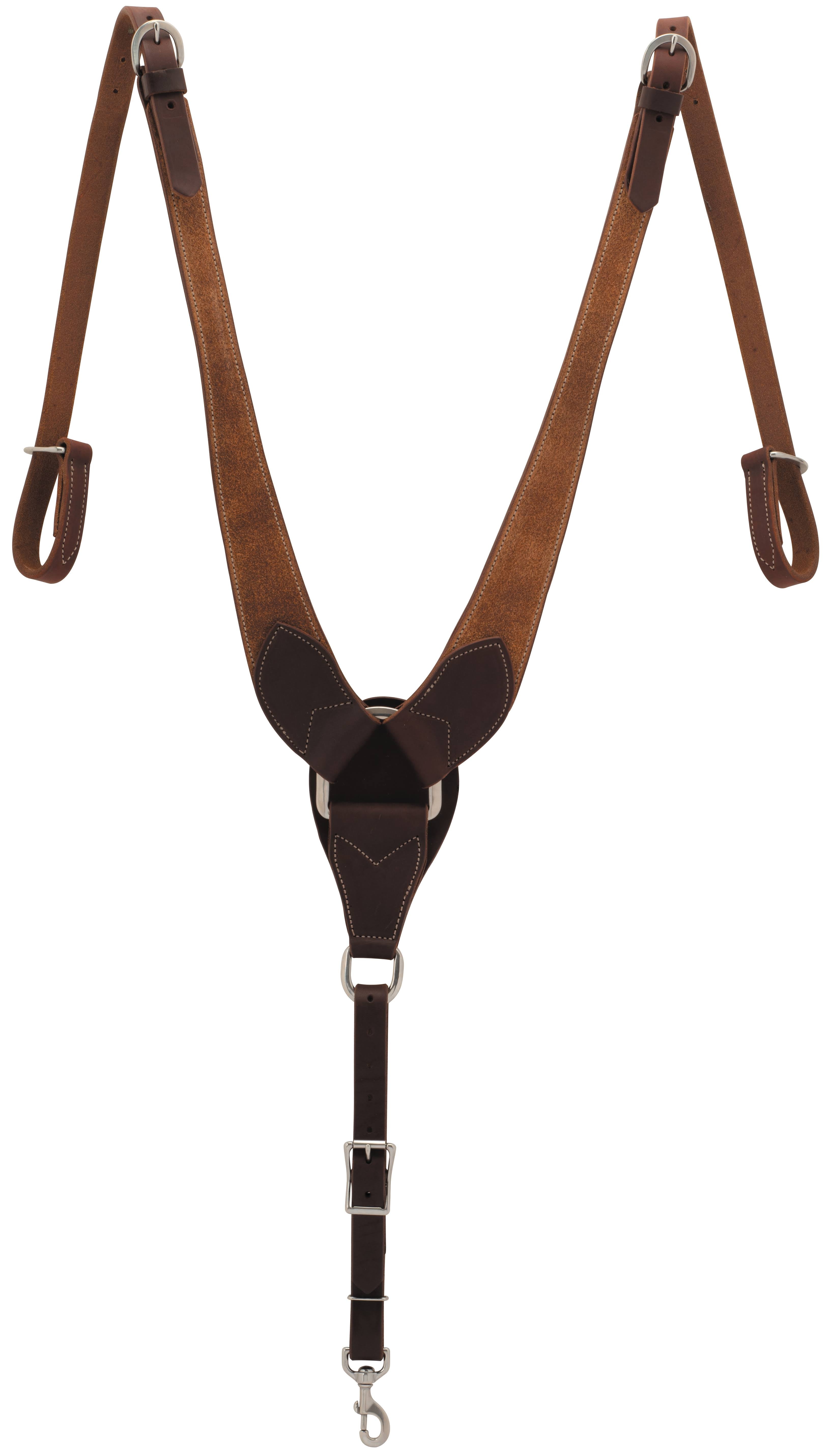 Rough Out Oiled Canyon Rose Pulling Breast Collar R55579