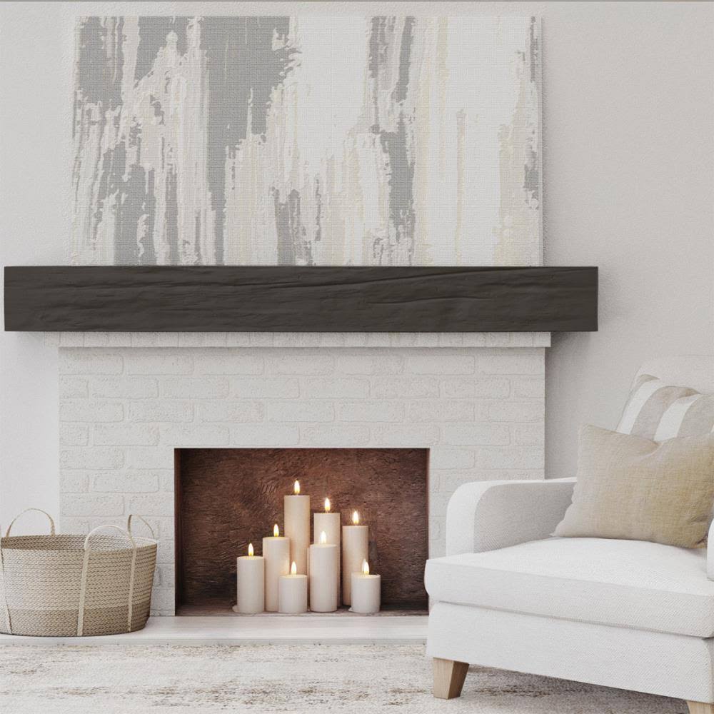 Natural Ash Faux Wood Fireplace Mantel C56600
