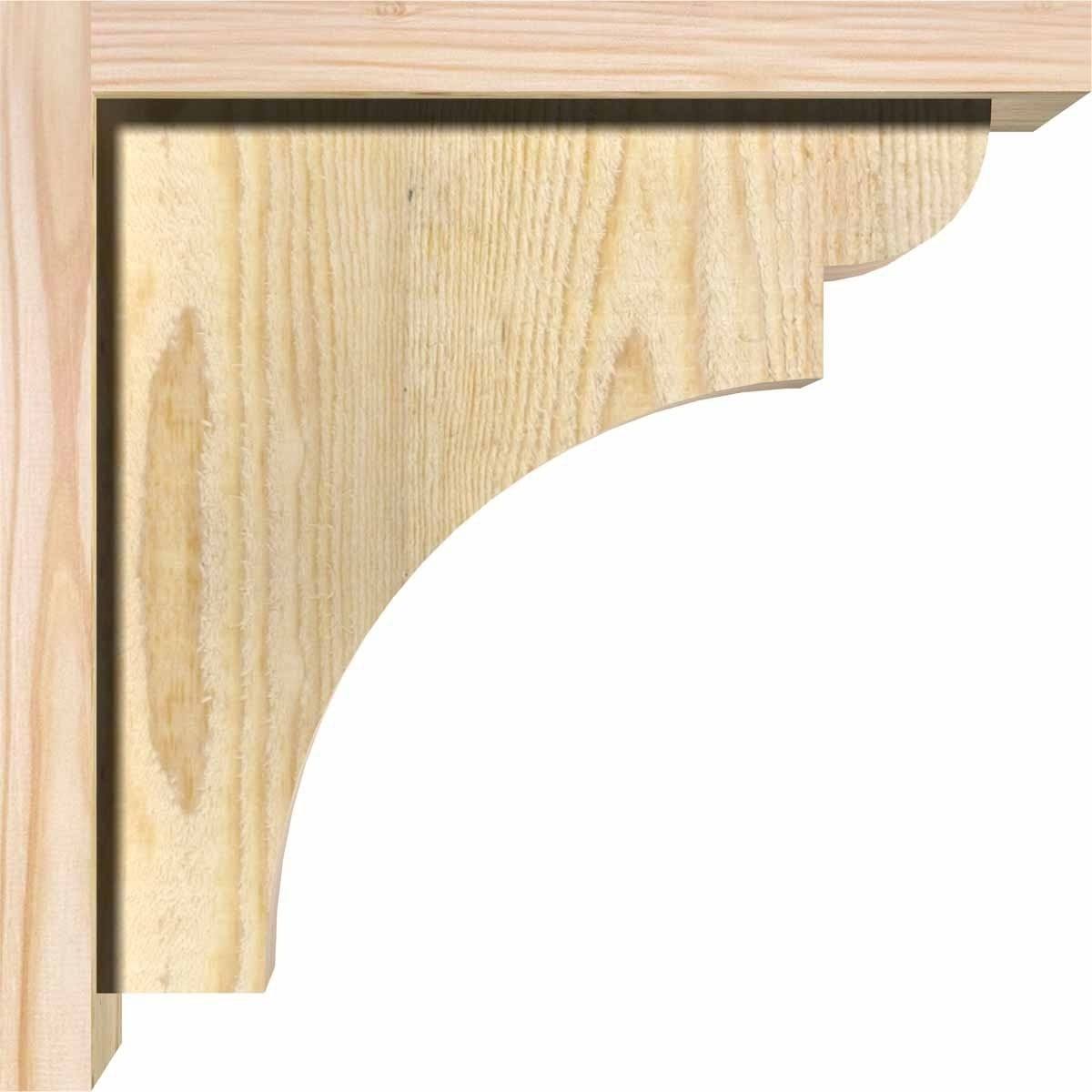 Yorktown Rough Sawn Corbel with Backplate, Douglas Fir J701