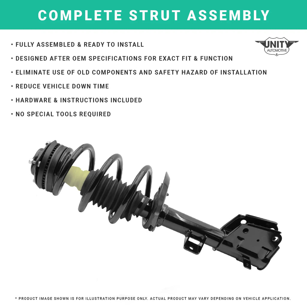 Front & Rear Complete Strut Assembly Shock Kit H990802
