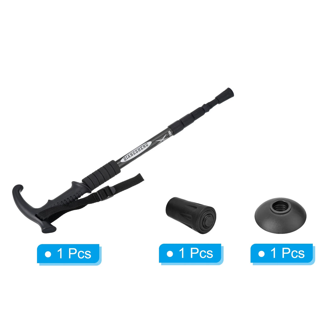 Black Collapsible Trekking Pole 43 Inch I562