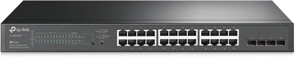 24 Port Gigabit Smart Managed PoE Switch with 4 SFP Slots Q36992