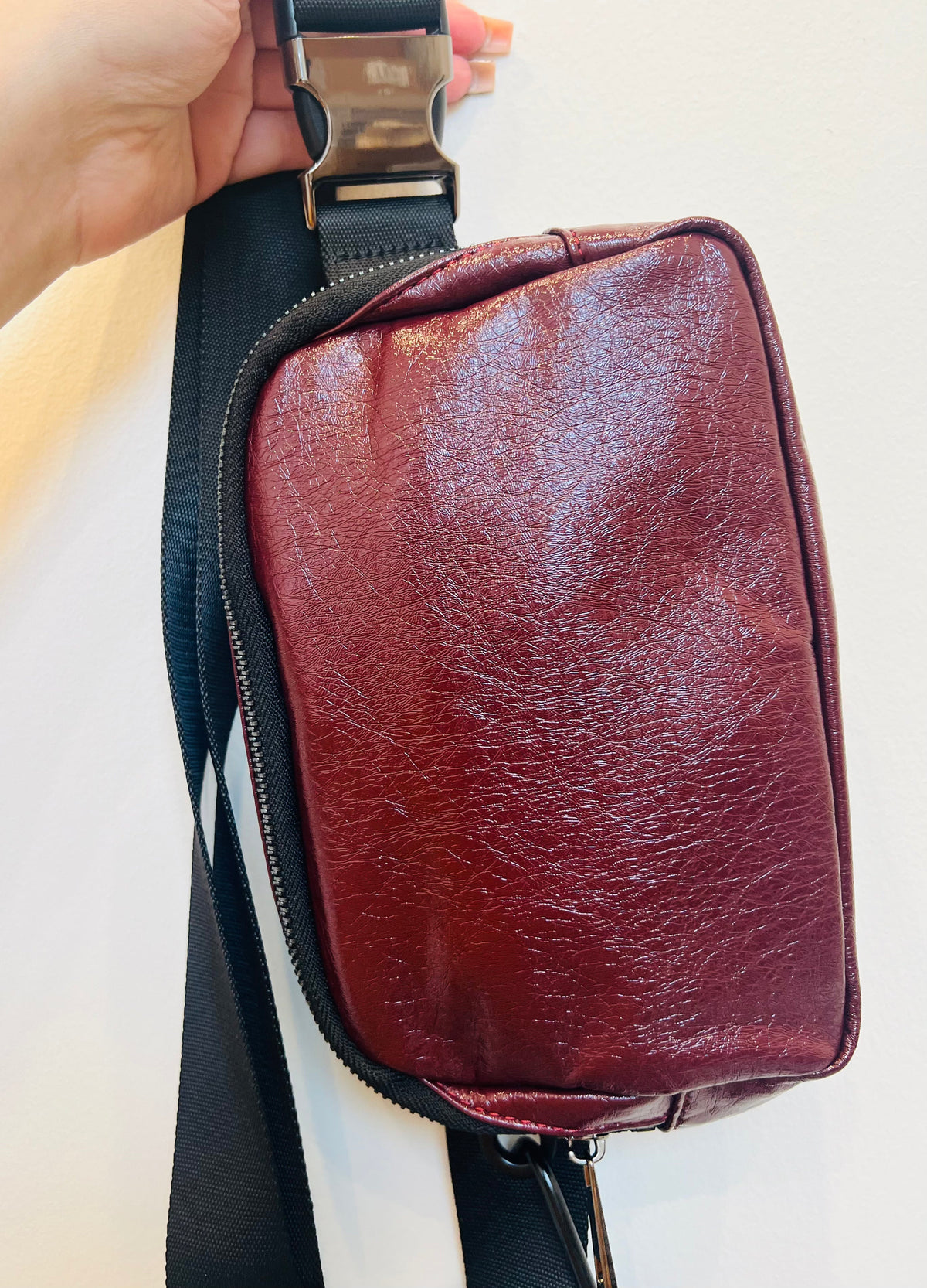 Iris Faux Leather 57" Long Strap Bag (#1140L) - By Iris & Rainbow
