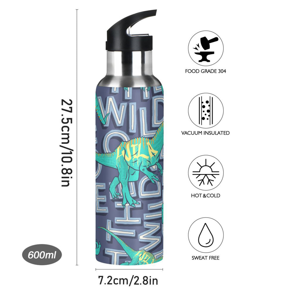 Stainless Steel Insulated Water Bottle with Straw Lid B398749