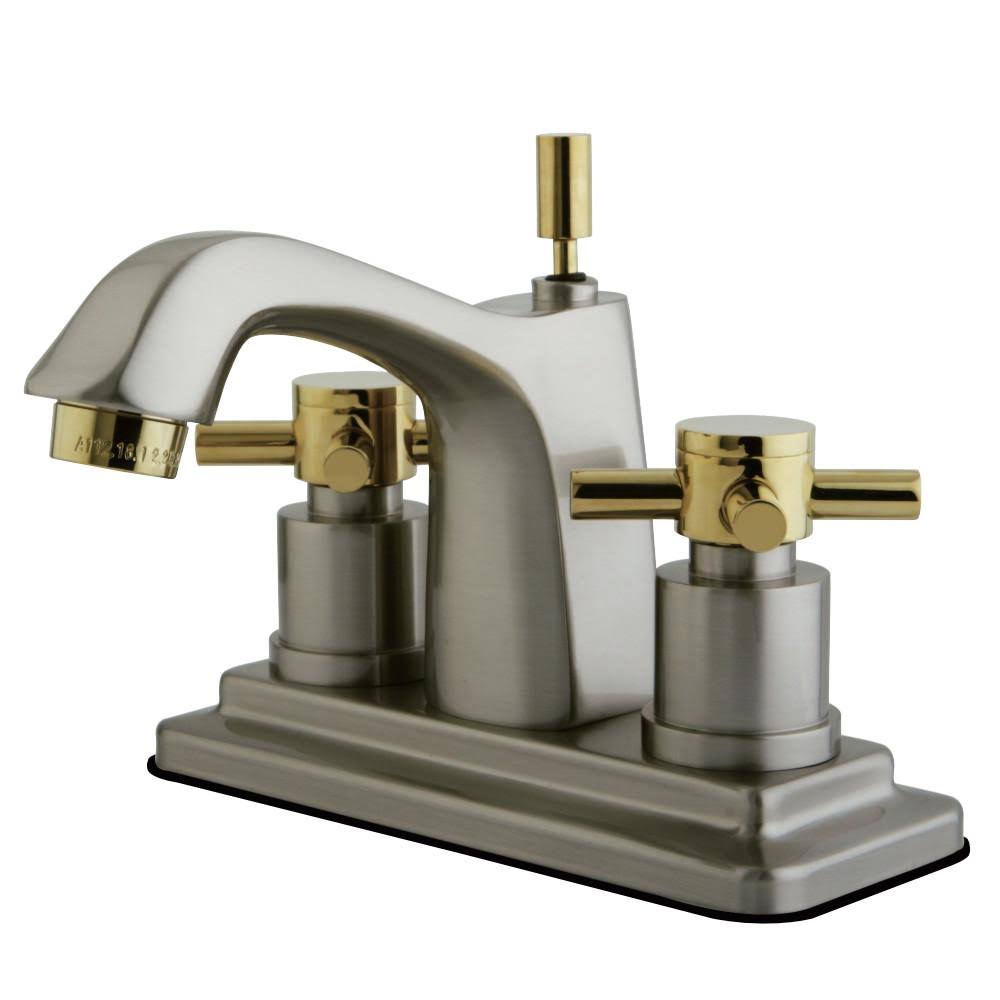 Satin Nickel Centerset Lavatory Faucet with Pop-Up K5469