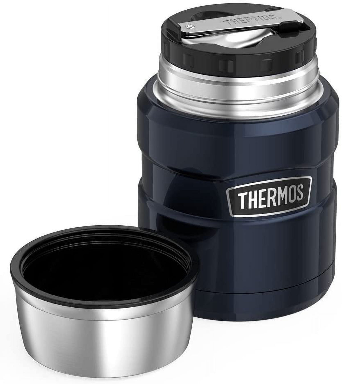 16 Ounce Midnight Blue Vacuum-Insulated Food Jar with Spoon R8955