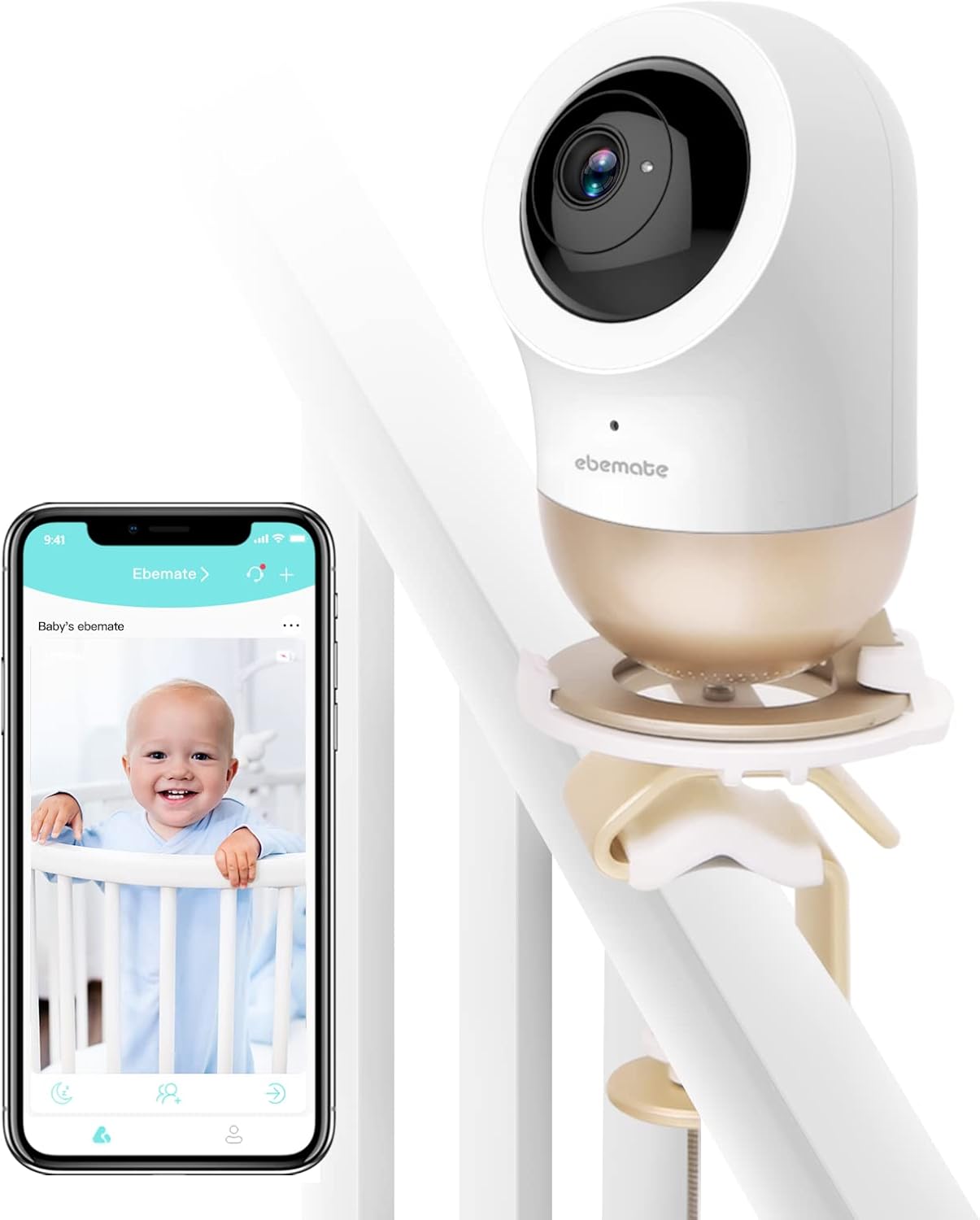 1080P Video Baby Monitor with Night Vision and 2-Way Talk H37278