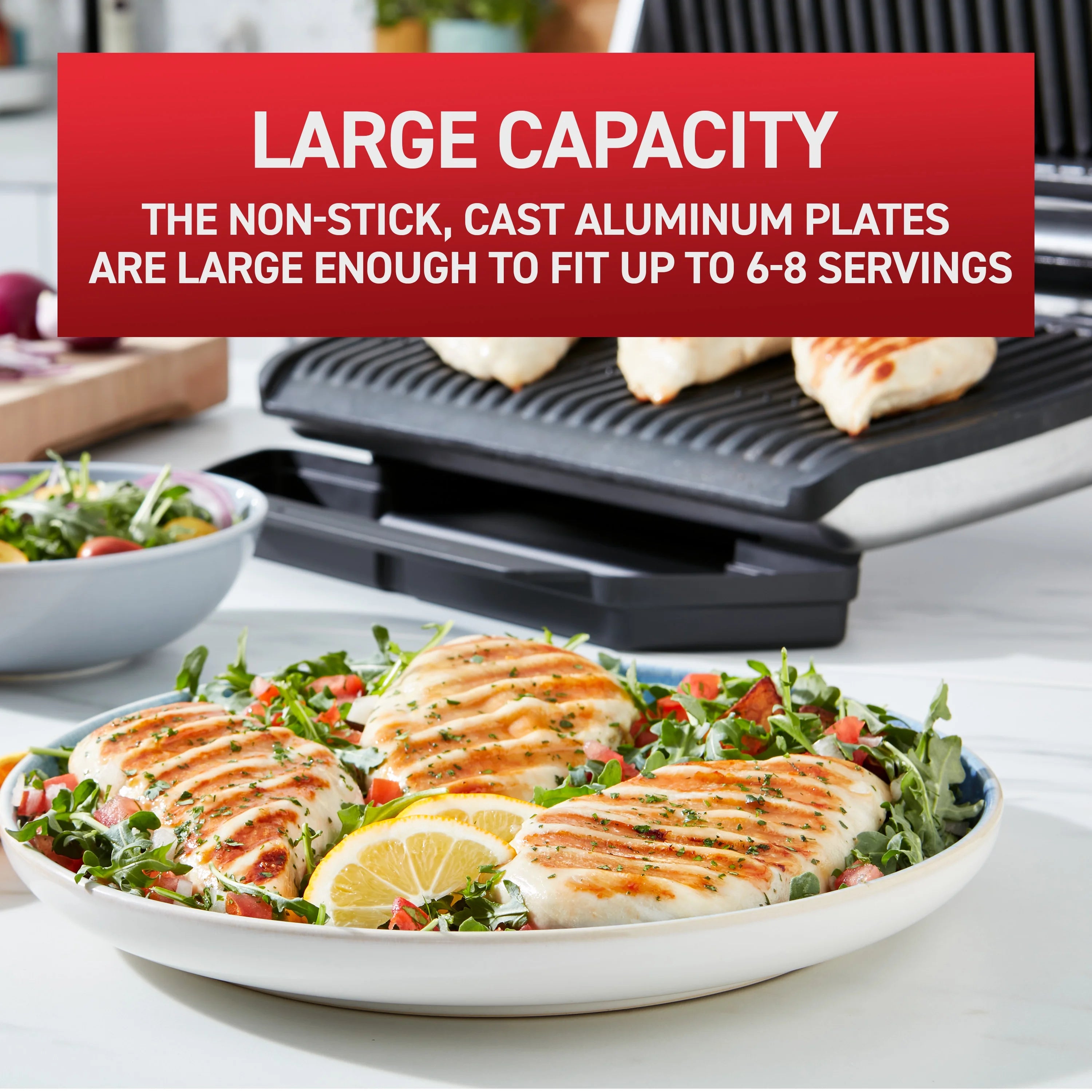 Indoor Electric Grill with Removable Nonstick Plates O357
