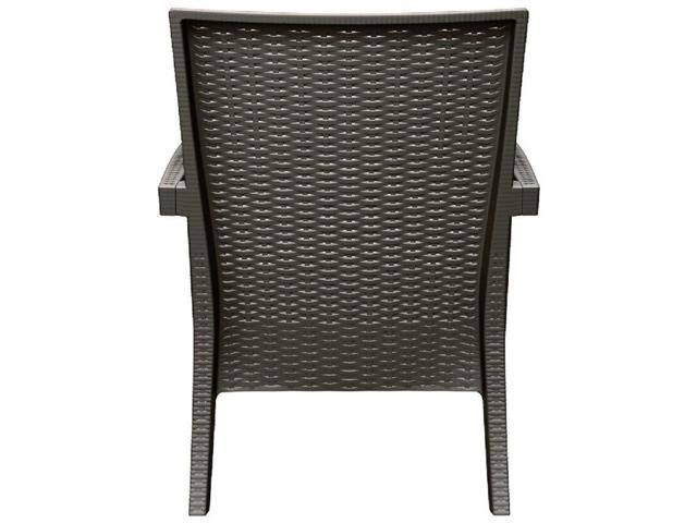 Brown Resin Club Chair Set of 2 M78102