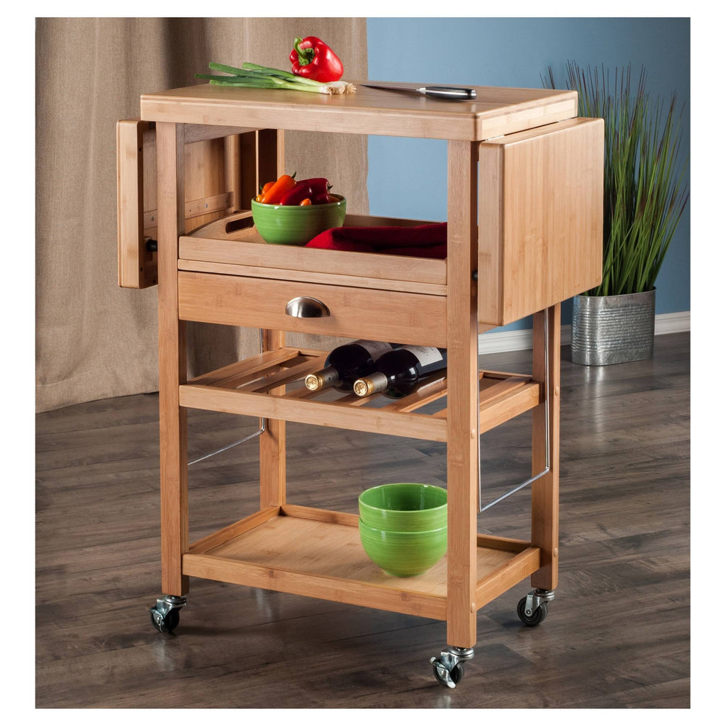 Bamboo Kitchen Cart Q9601