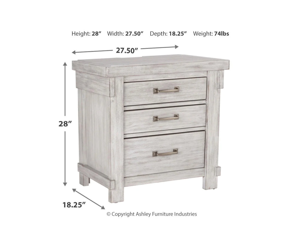White Nightstand C48242