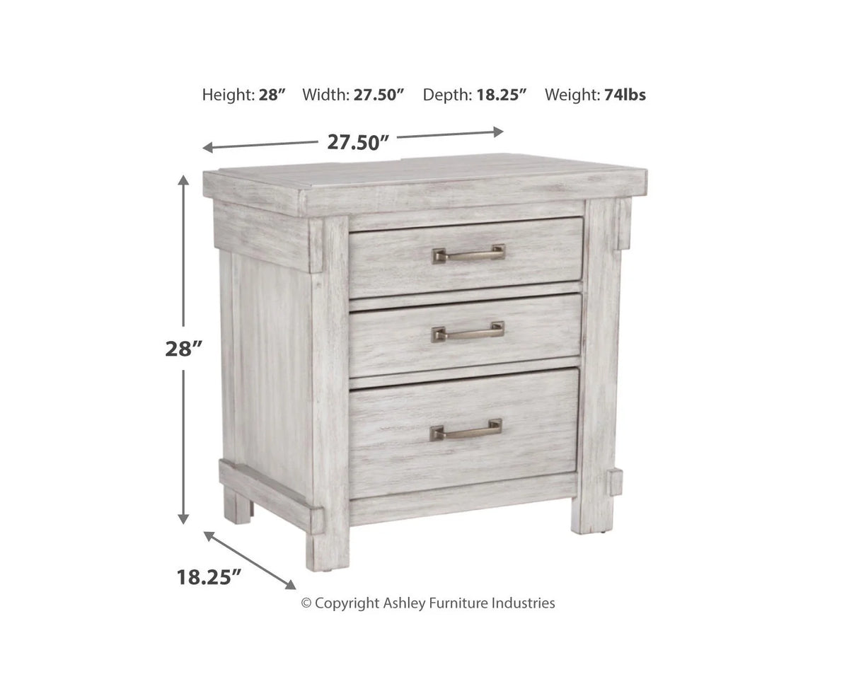 White Nightstand C48242
