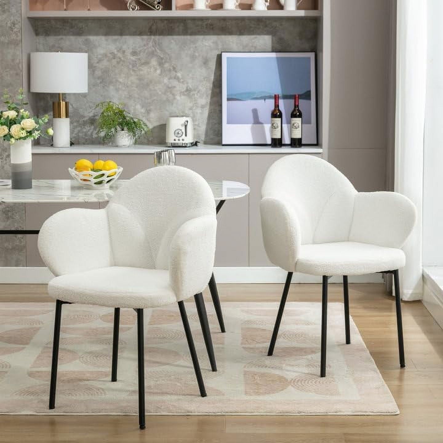 White Dining Chair Set of 2 Y132