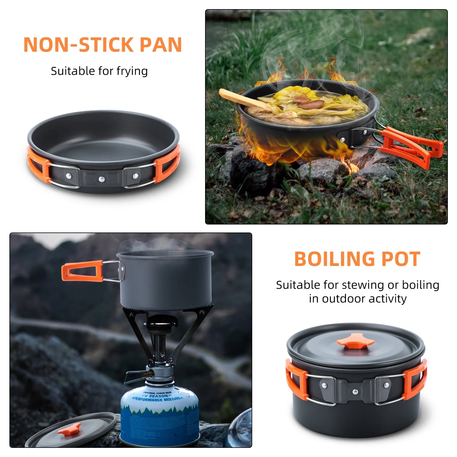 16pcs Camping Cookware Set Y997615