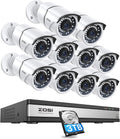 4K 16 Channel Security Camera System with 3TB Hard Drive and 10 x 5MP Cameras J6106