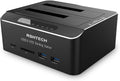 USB 3.0 Aluminum Dual Bay Hard Drive Dock with SD TF Card Reader Q507