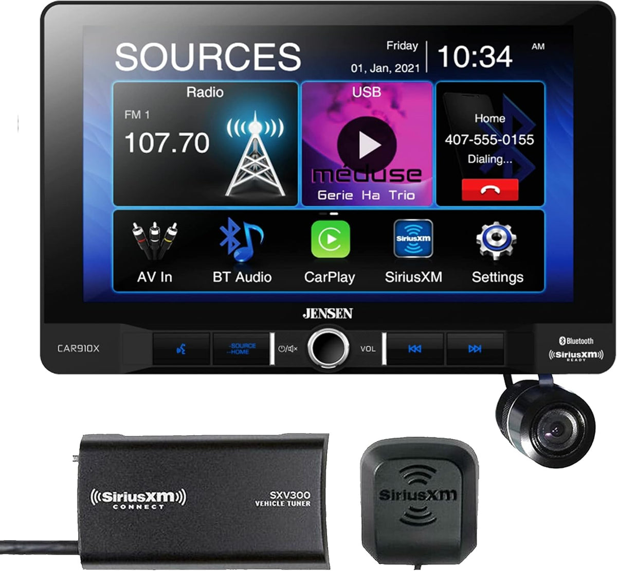 Digital Multimedia Receiver Bundle with Backup Camera Z9594