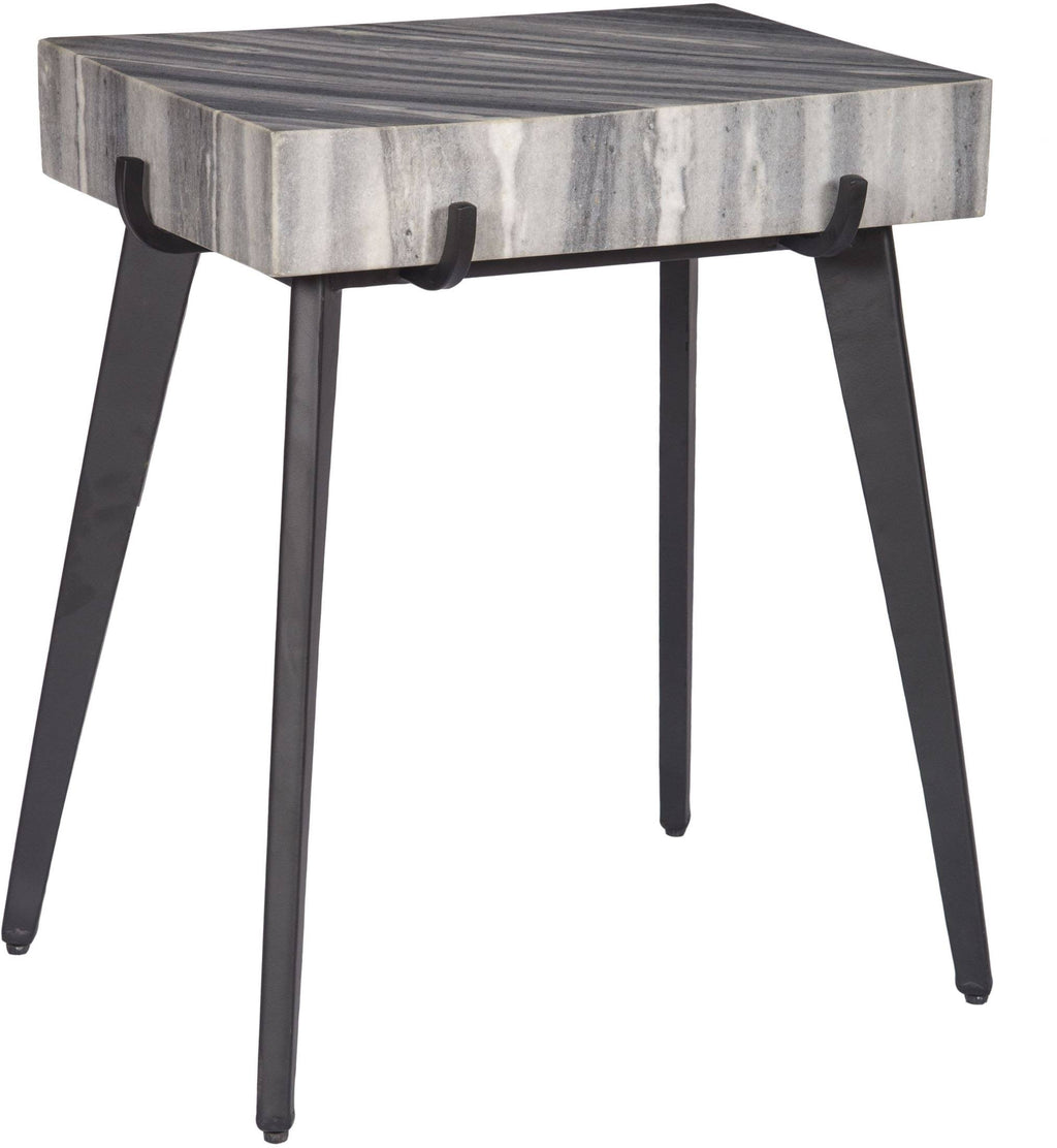 Grey Black Accent Table Q9972