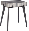 Grey Black Accent Table Q9972