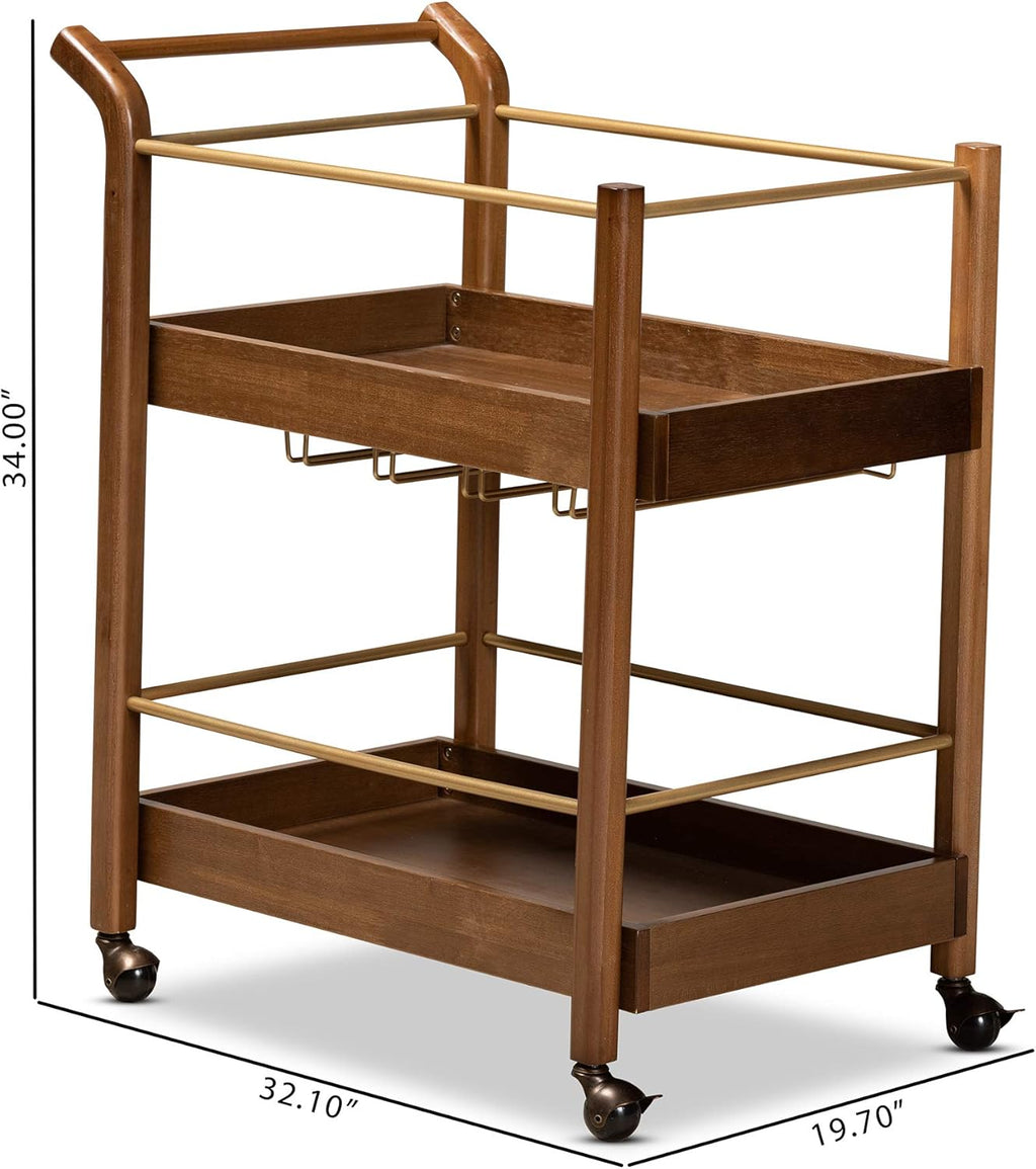 Walnut Brown Trolleys and Carts F66596