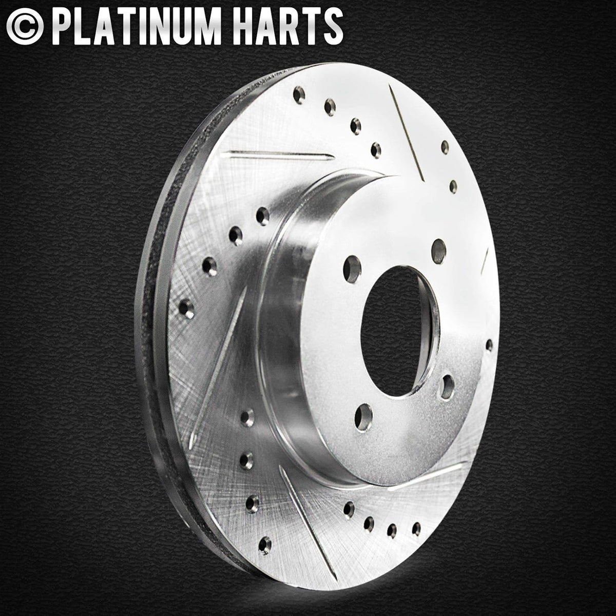 Platinum Drill/Slot Disc Brake Rotors and Heavy Duty Pad X710