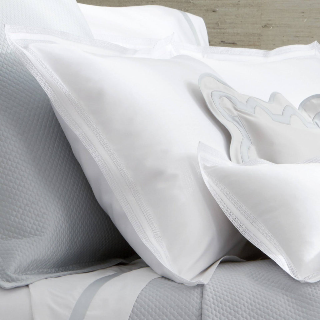 Hazy Blue Full/Queen Cotton Sateen Flat Sheet V704
