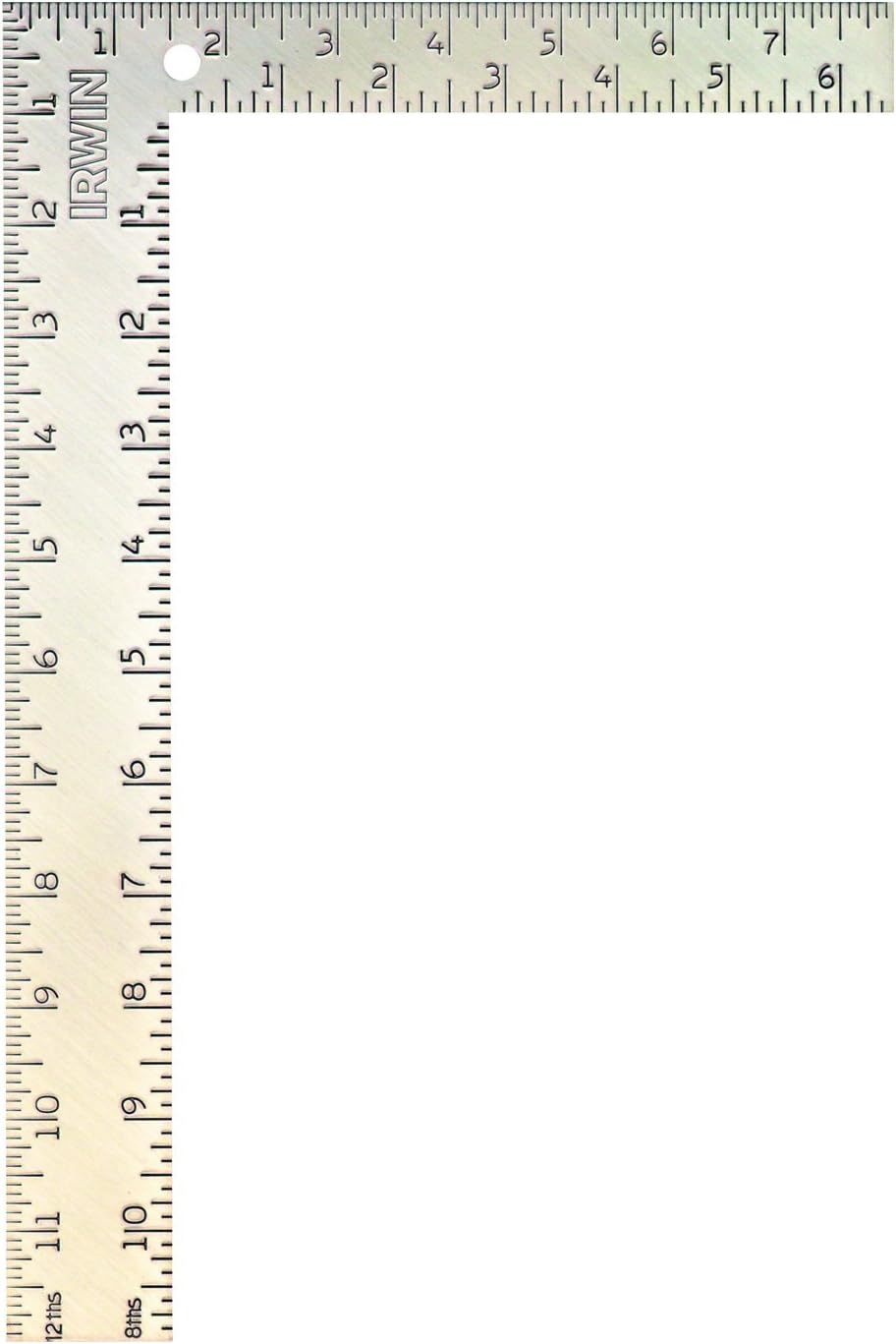 Steel Carpenter Square, 8-Inch by 12-Inch, Silver, Pack of 2 Y29879