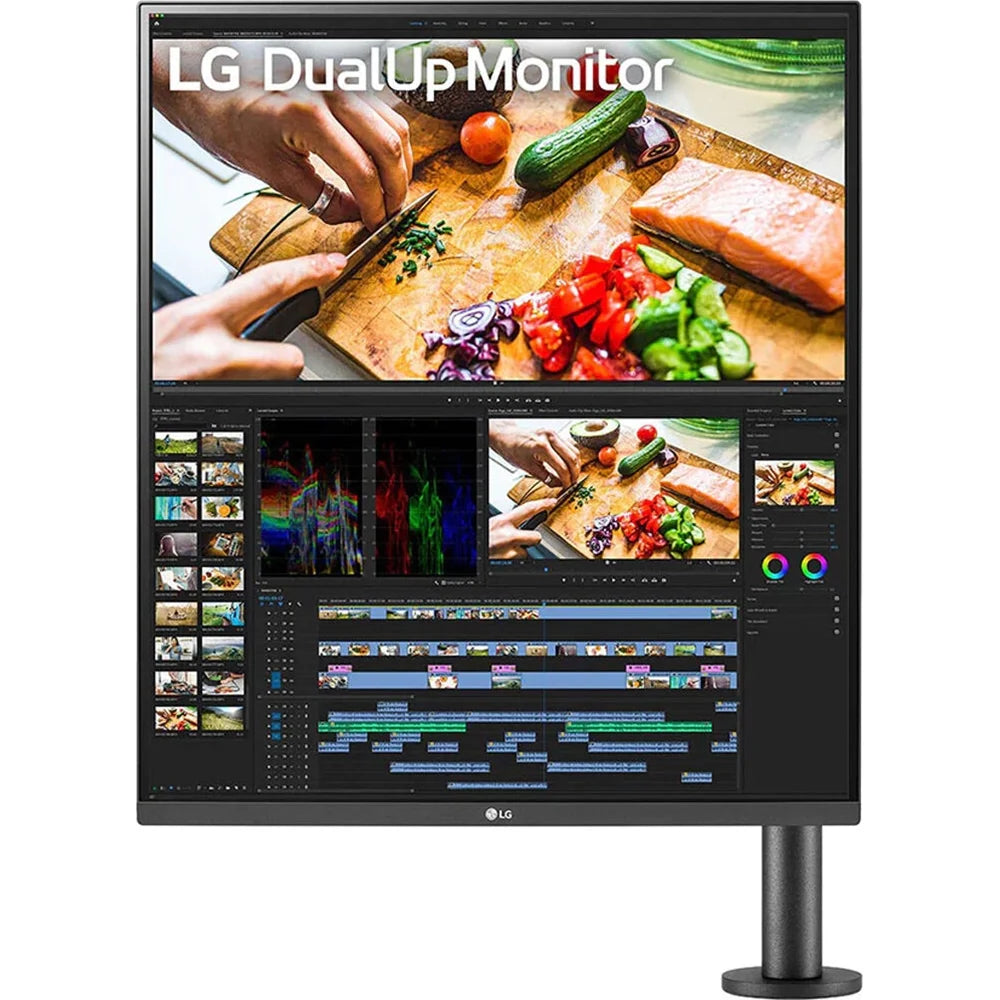 28-Inch SDQHD Nano IPS DualUp Monitor with Ergo Stand, Black Y23186