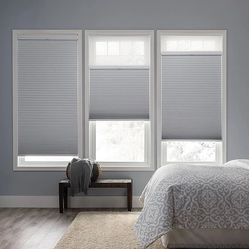 Cordless Day/Night Cellular Shade in Snow L168