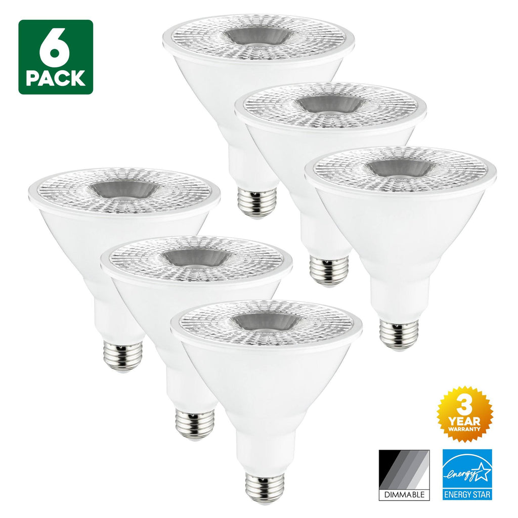 18-Watt Dimmable LED PAR38 Reflector Bulb, Medium (E26) Base, Wide Flood, 3000K Warm White B446285