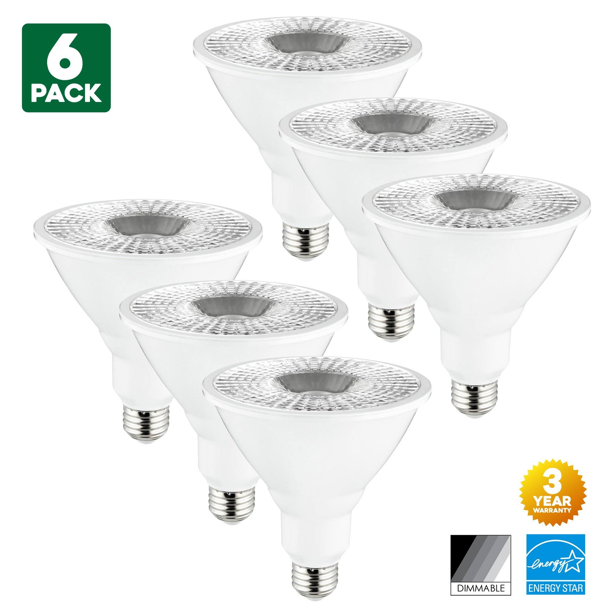 18-Watt Dimmable LED PAR38 Reflector Bulb, Medium (E26) Base, Wide Flood, 3000K Warm White B446285