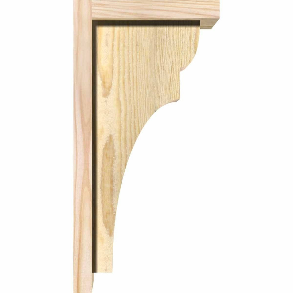 Yorktown Rough Sawn Corbel with Backplate, Douglas Fir J701