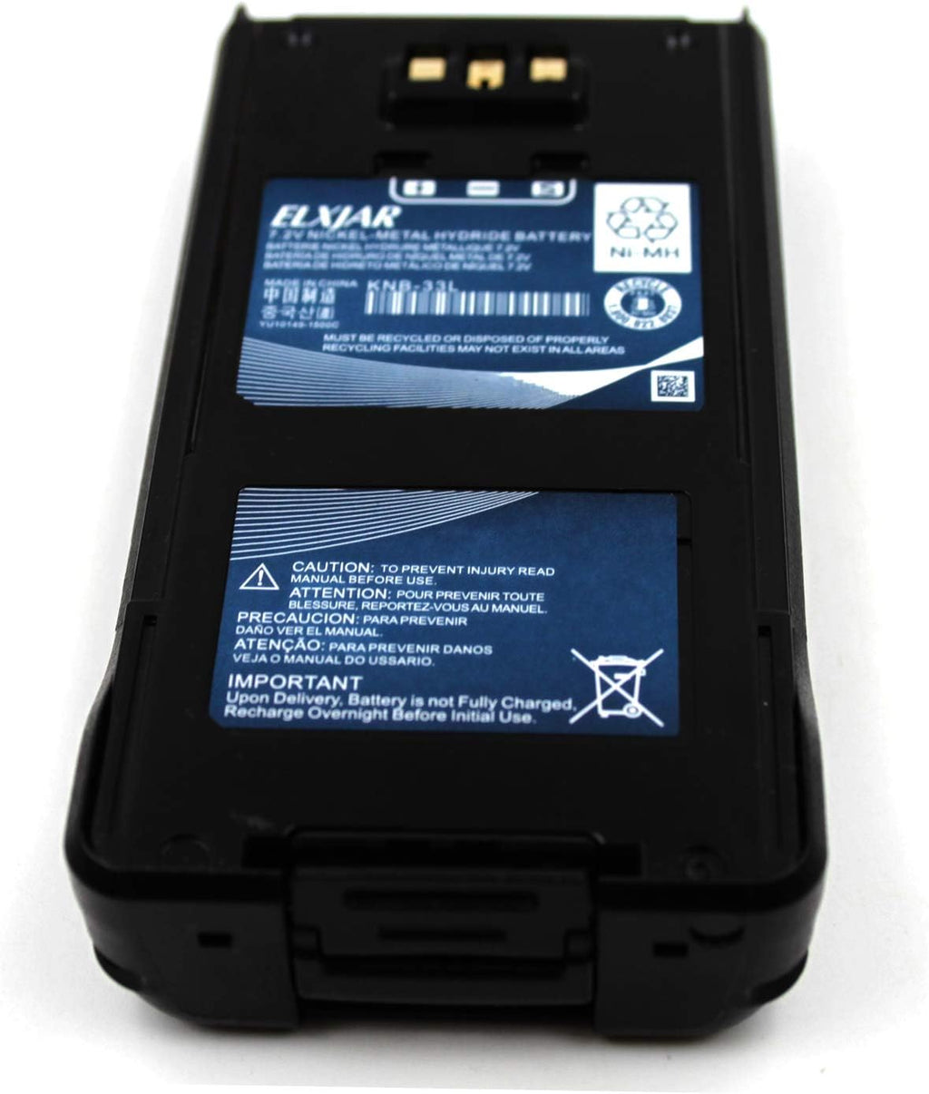 (2-Pack) 7.2V Ni-MH Replacement Battery for Kenwood Radio B73465