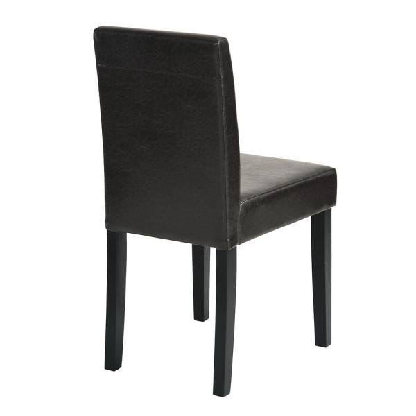 Brown PU Side Dining Chair (Set of 2) F8369