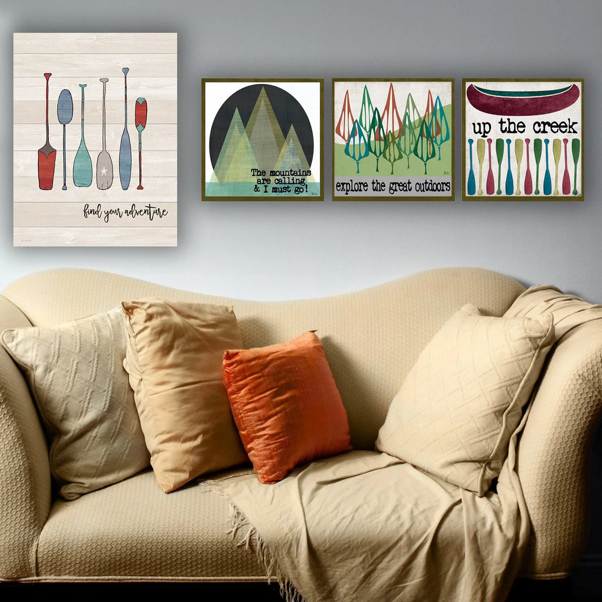 Find Your Adventure Canoe Paddles Wall Art A359809