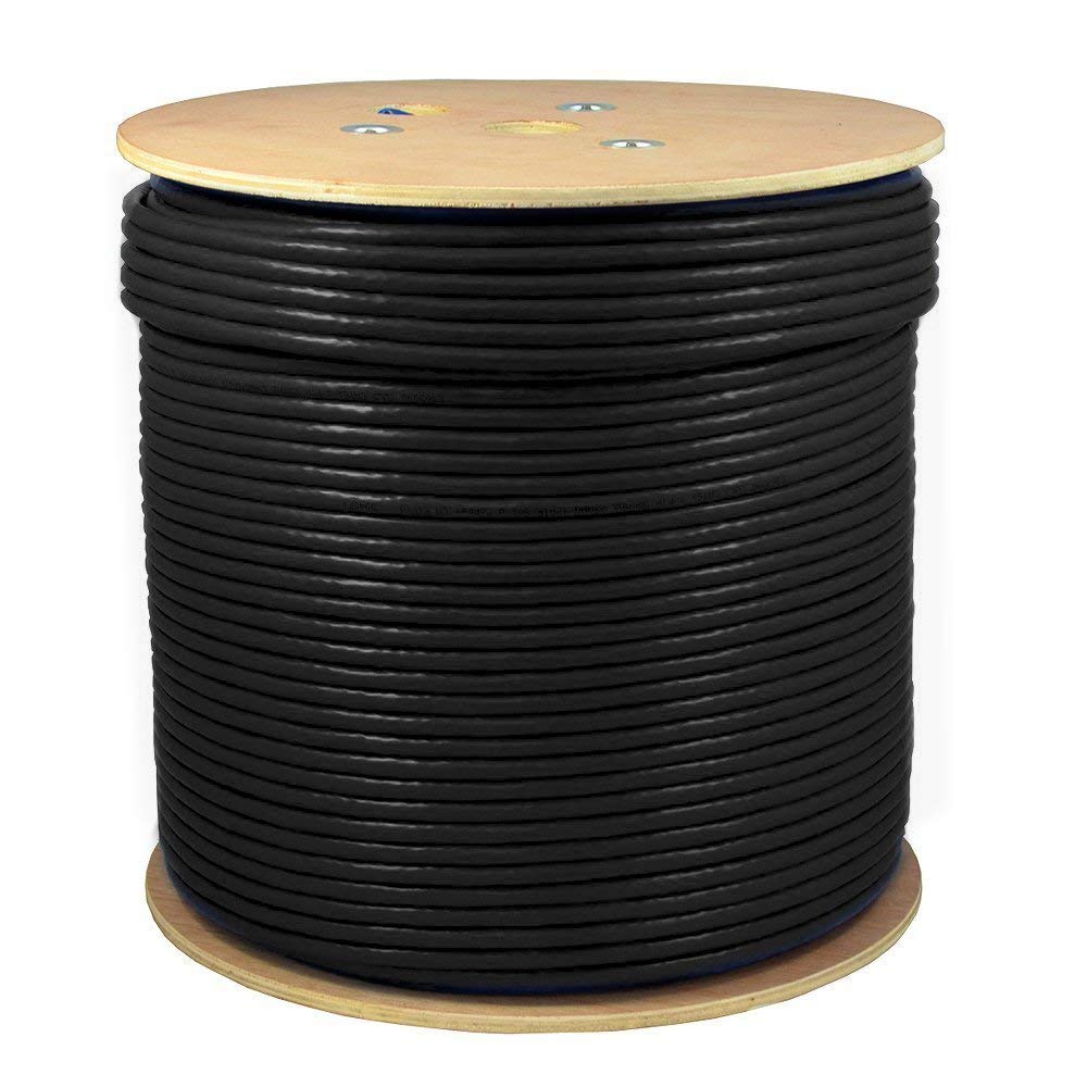 1000ft CAT6A S/FTP Bare Copper Solid 23AWG Ethernet Wire Y142