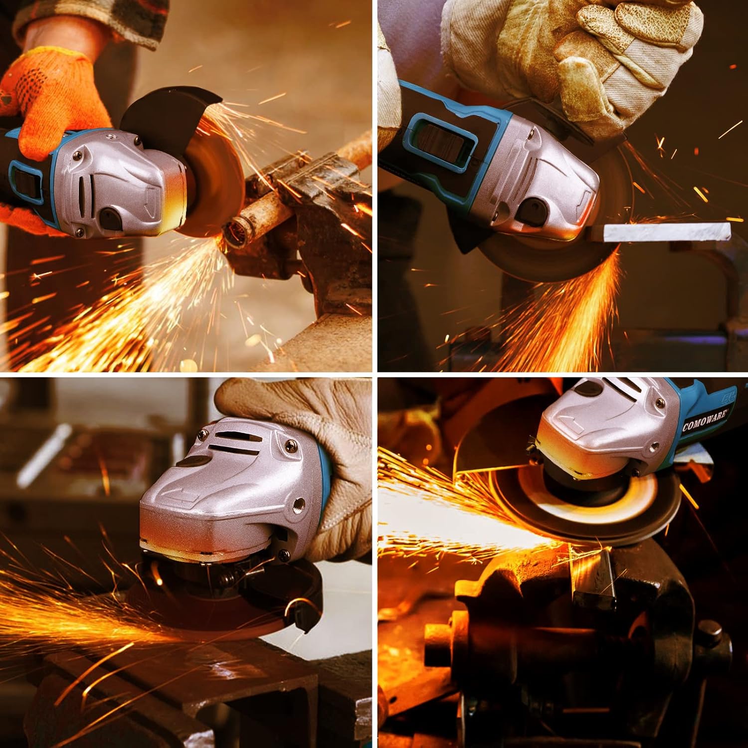 20V Brushless Cordless Angle Grinder Kit, 4-1/2 Inch, Lightweight Angle Grinder Tool P89908