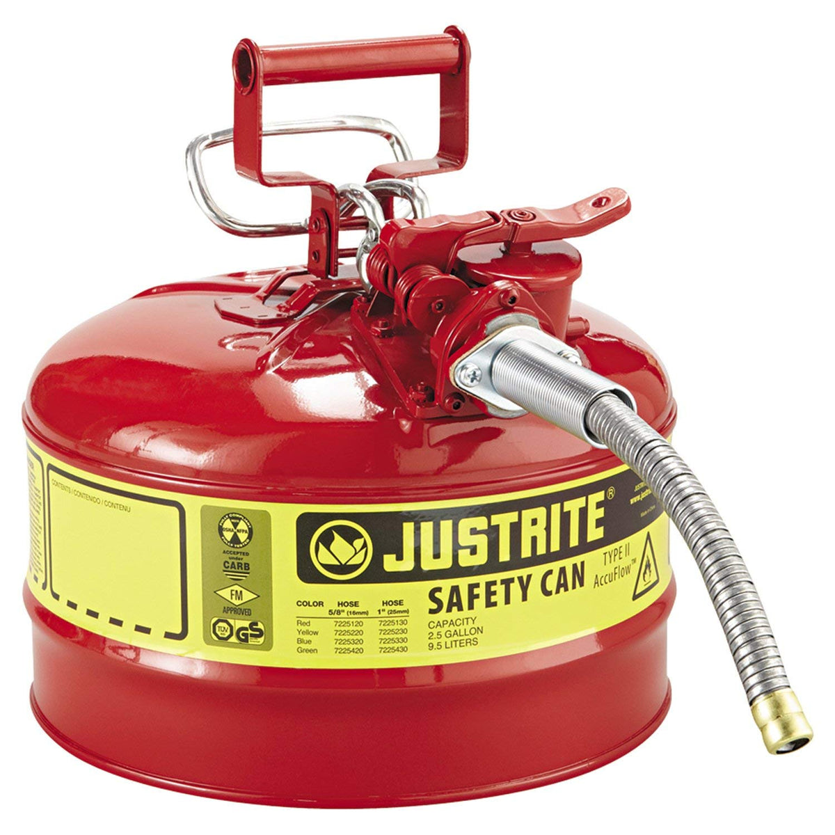 Red Safety Can with Flexible Spout T21698