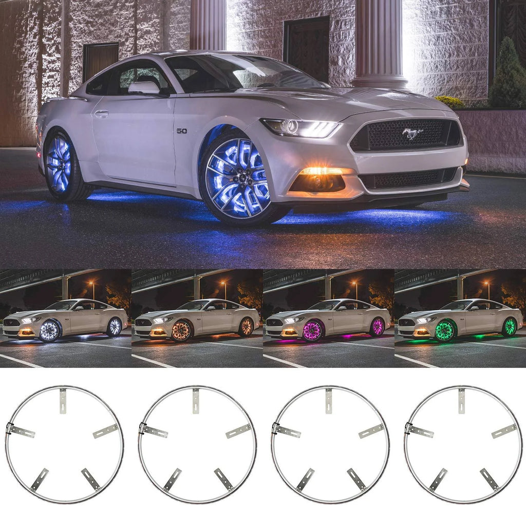 4pc 14x22 LED Wheel Ring Light Kit F6166