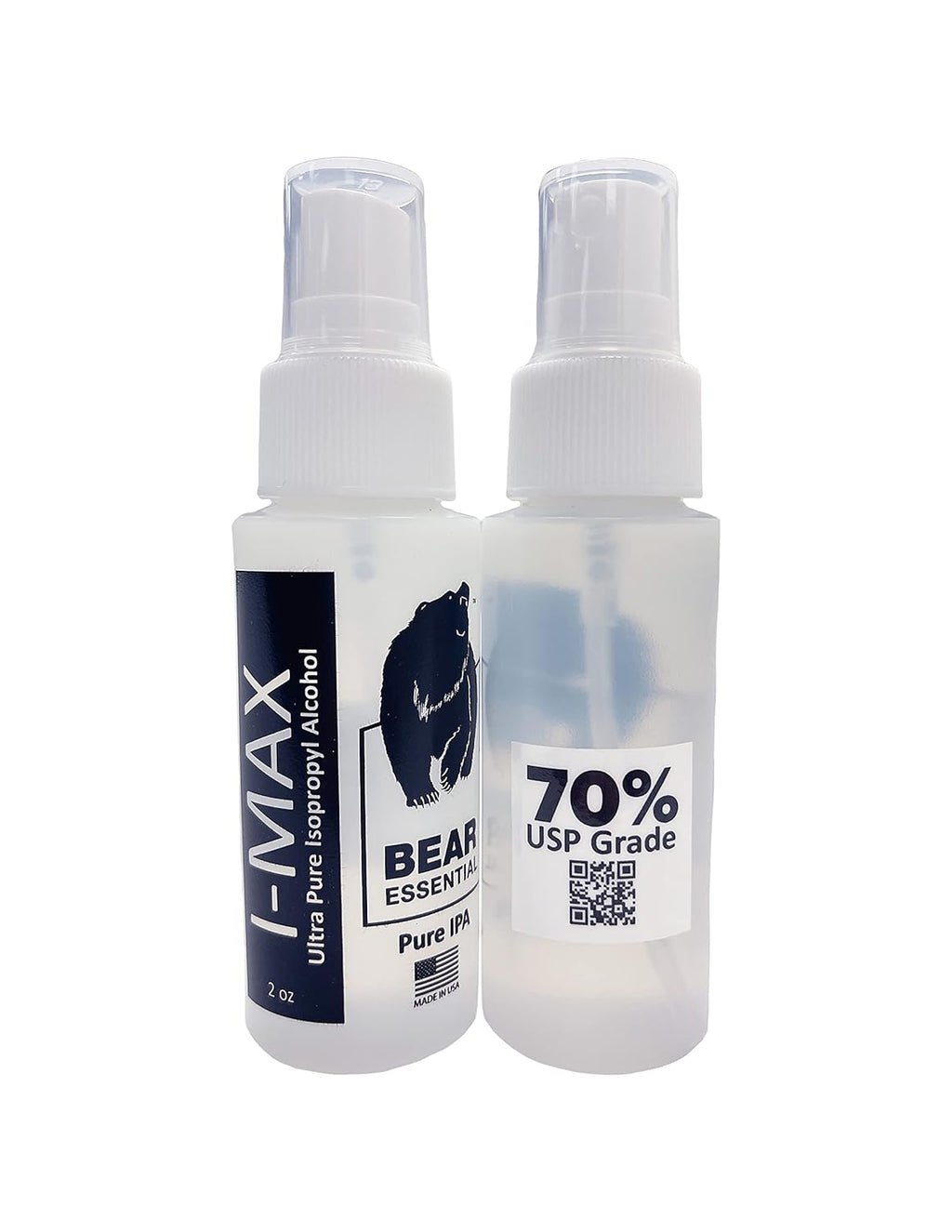 High Purity USP Grade Isopropyl Alcohol 70% 20 Spray Bottles 2 OZ Each X440