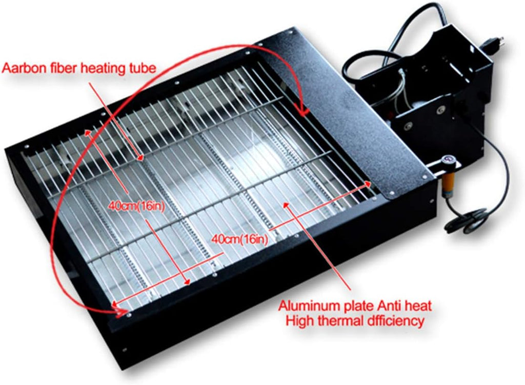 110V 1600W Multi-Color Screen Printing Flash Dryer with Sensor Switch N993